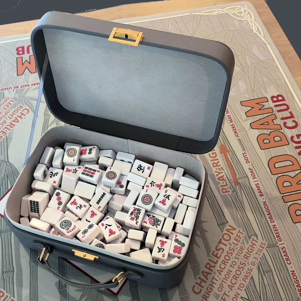 Hard Shell Carrying Case for Mahjong Tiles & Supplies